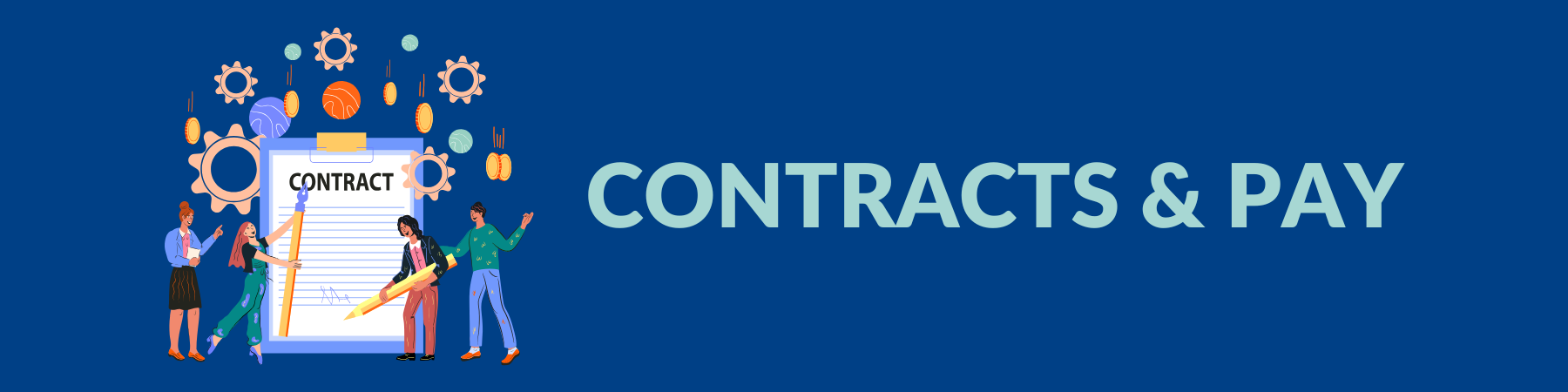 Contracts & Pay Webpage Header