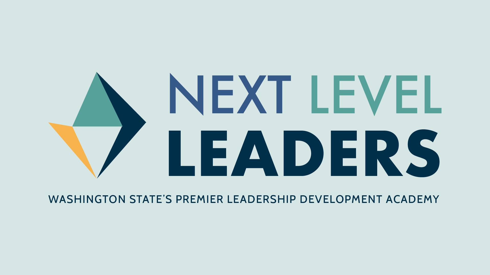 the logo for Next Level Leaders with the text Washington State's Premier Leadership Academy