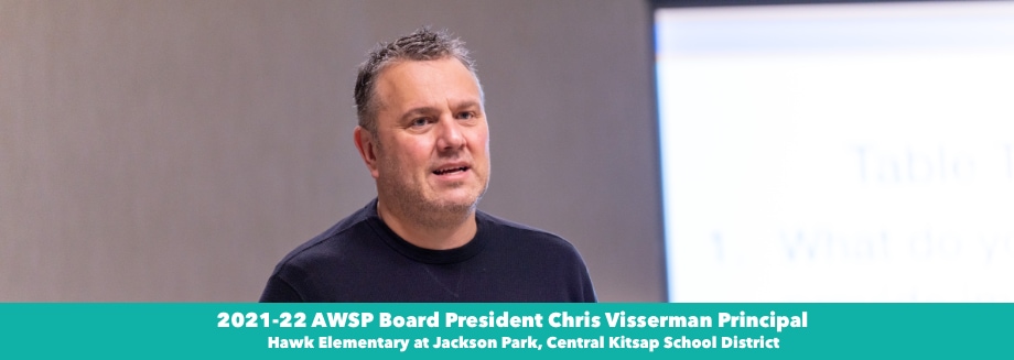 Chris Visserman at board meeting