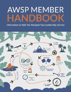 front cover of the member handbook with a roadmap graphic