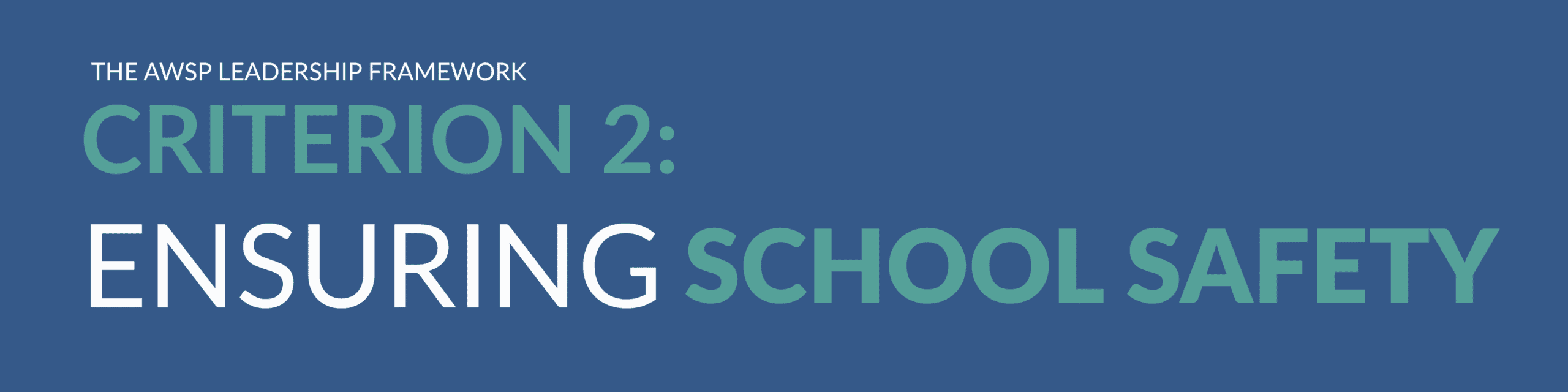 Framework Criterion 1 Webpage Header Text graphic reads: