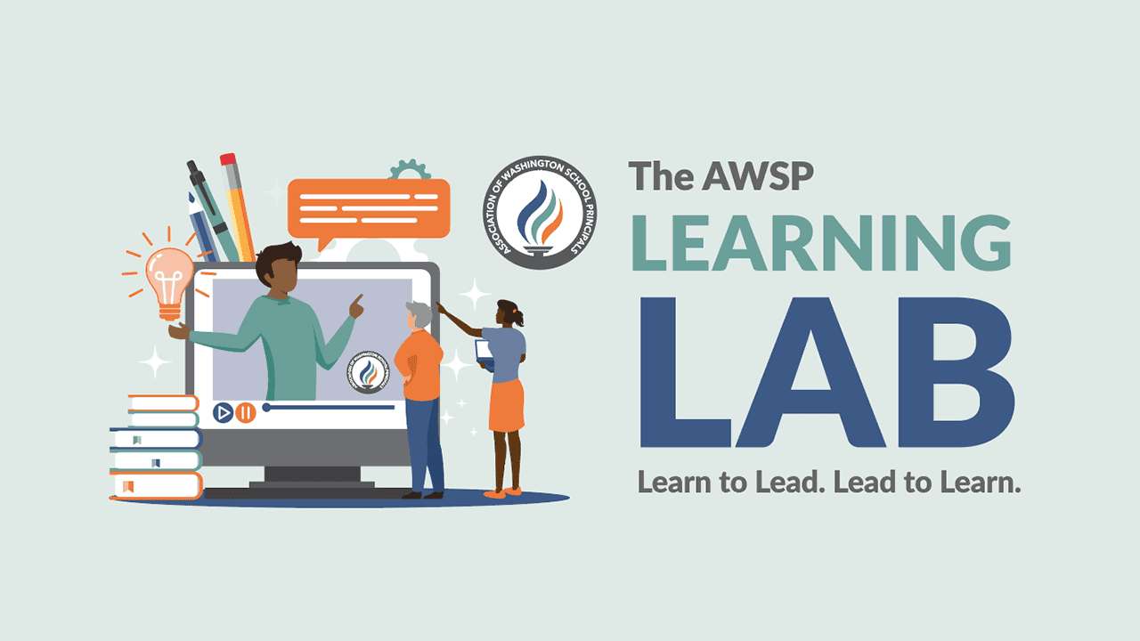 Criterion Two: Ensuring School Safety Illustration of people learning from a screen with text: