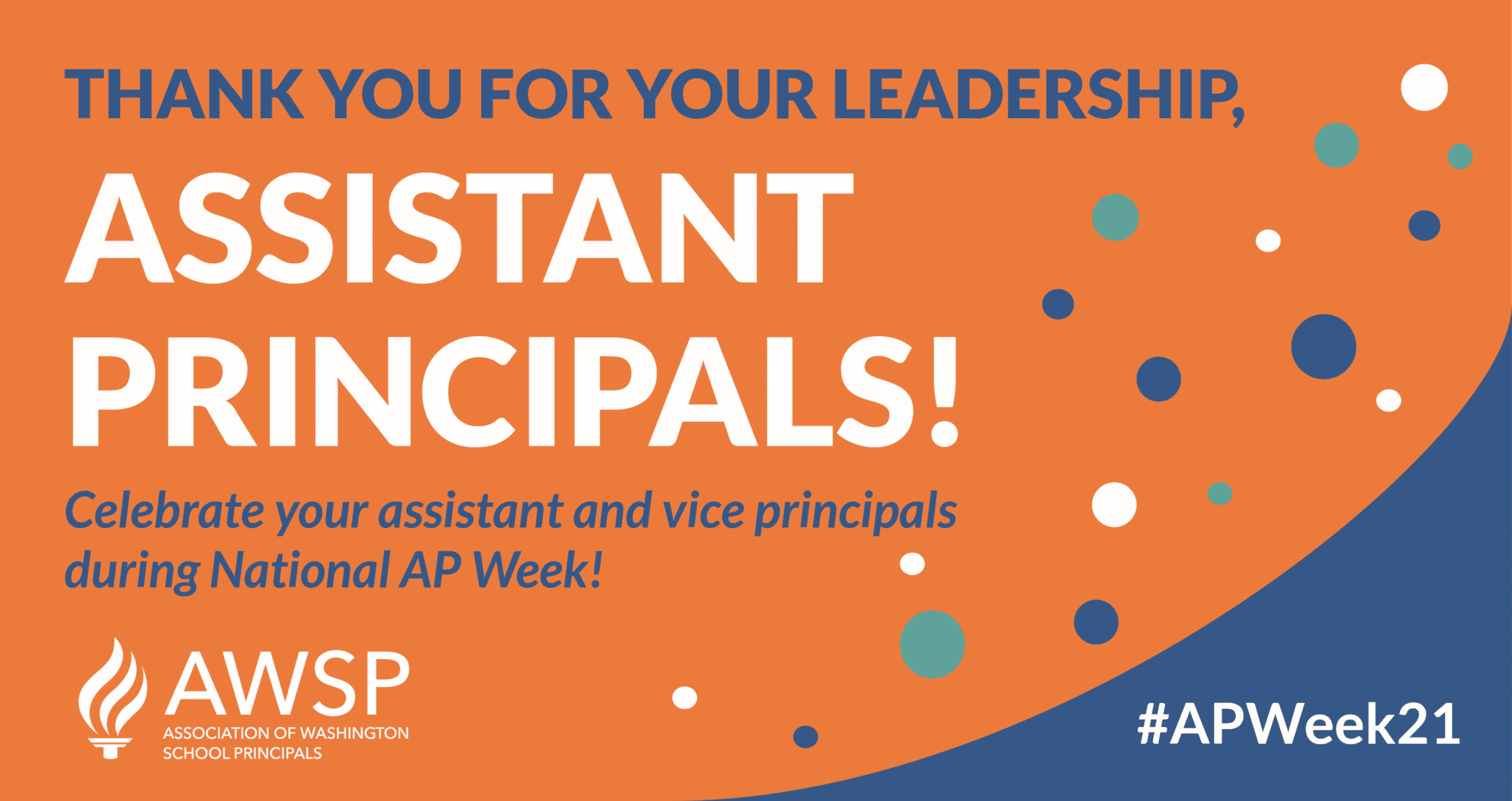 Happy National Assistant Principals Week Thank you APs
