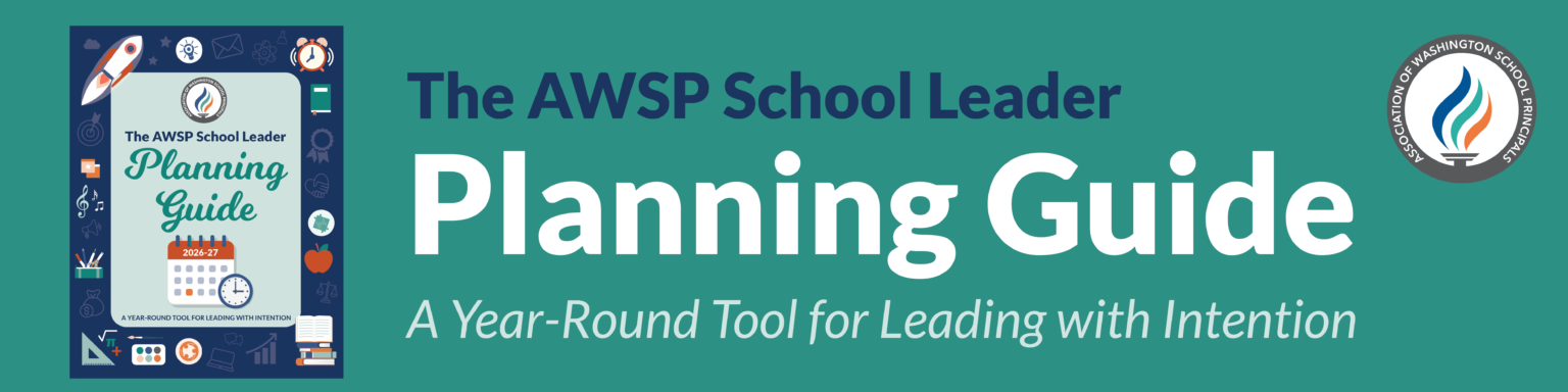 The AWSP School Leader Planning Guide school leader calendar web header 2026 27