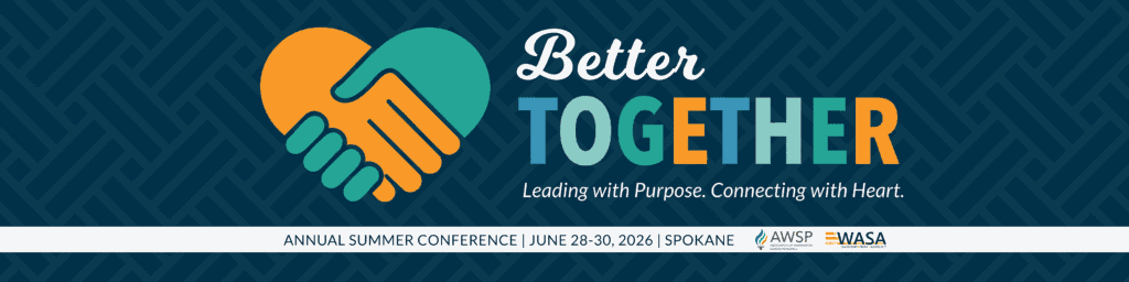 Graphic banner featuring the phrase "Better Together" with a heart and handshake illustration, symbolizing collaboration and partnership. The design incorporates vibrant colors on a textured blue background, emphasizing community support and unity.